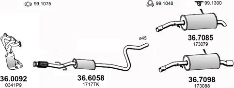 ASSO ART4393 - Sistem de esapament aaoparts.ro