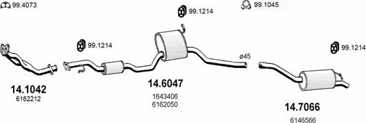 ASSO ART0905 - Sistem de esapament aaoparts.ro