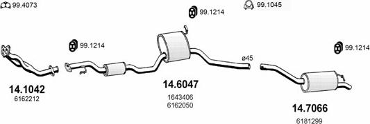 ASSO ART0906 - Sistem de esapament aaoparts.ro