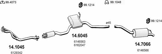 ASSO ART0903 - Sistem de esapament aaoparts.ro