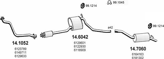 ASSO ART0915 - Sistem de esapament aaoparts.ro