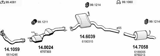 ASSO ART0930 - Sistem de esapament aaoparts.ro