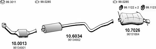 ASSO ART0515 - Sistem de esapament aaoparts.ro