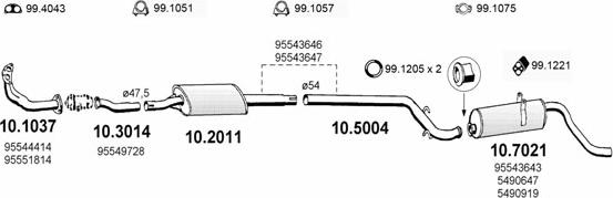 ASSO ART0530 - Sistem de esapament aaoparts.ro