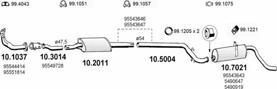 ASSO ART0532 - Sistem de esapament aaoparts.ro