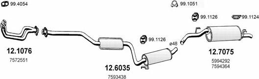 ASSO ART0649 - Sistem de esapament aaoparts.ro
