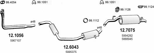ASSO ART0641 - Sistem de esapament aaoparts.ro