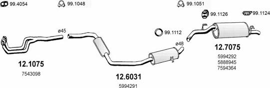 ASSO ART0642 - Sistem de esapament aaoparts.ro