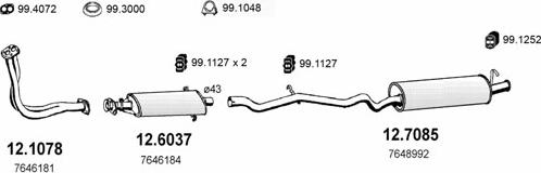 ASSO ART0600 - Sistem de esapament aaoparts.ro