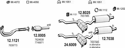 ASSO ART0603 - Sistem de esapament aaoparts.ro