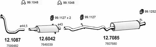 ASSO ART0613 - Sistem de esapament aaoparts.ro