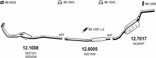 ASSO ART0689 - Sistem de esapament aaoparts.ro