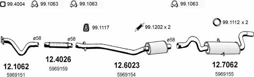 ASSO ART0679 - Sistem de esapament aaoparts.ro