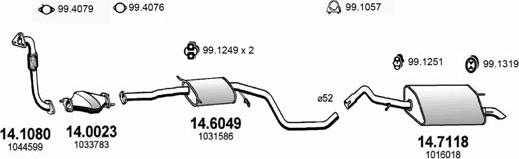 ASSO ART0897 - Sistem de esapament aaoparts.ro