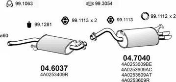 ASSO ART0283 - Sistem de esapament aaoparts.ro