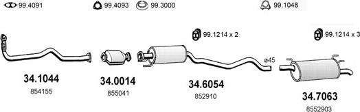ASSO ART1600 - Sistem de esapament aaoparts.ro