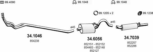 ASSO ART1602 - Sistem de esapament aaoparts.ro