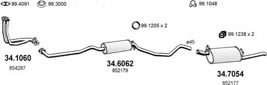 ASSO ART1612 - Sistem de esapament aaoparts.ro