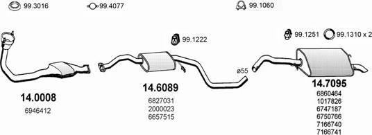 ASSO ART1048 - Sistem de esapament aaoparts.ro