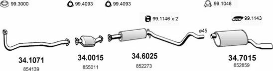 ASSO ART1797 - Sistem de esapament aaoparts.ro