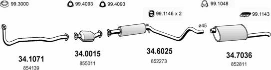 ASSO ART1785 - Sistem de esapament aaoparts.ro
