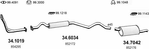 ASSO ART1773 - Sistem de esapament aaoparts.ro