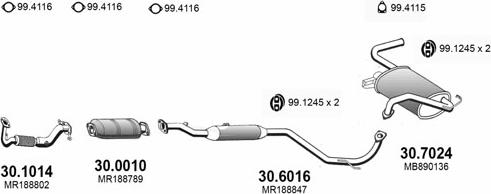 ASSO ART3466 - Sistem de esapament aaoparts.ro
