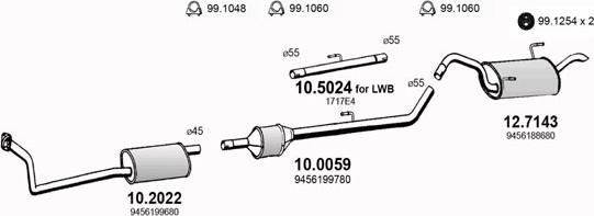 ASSO ART3050 - Sistem de esapament aaoparts.ro