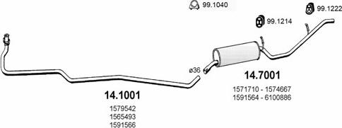 ASSO ART3060 - Sistem de esapament aaoparts.ro