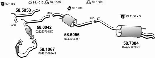 ASSO ART3845 - Sistem de esapament aaoparts.ro