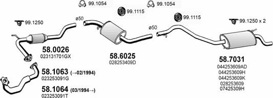 ASSO ART3839 - Sistem de esapament aaoparts.ro
