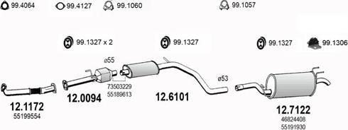ASSO ART3330 - Sistem de esapament aaoparts.ro