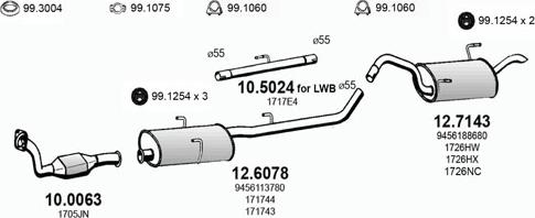 ASSO ART2963 - Sistem de esapament aaoparts.ro