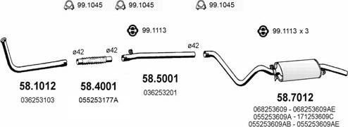 ASSO ART2635 - Sistem de esapament aaoparts.ro