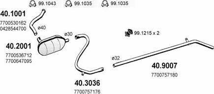 ASSO ART2055 - Sistem de esapament aaoparts.ro