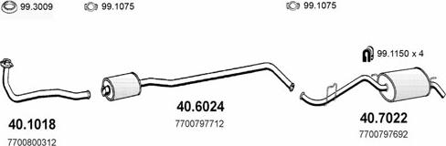 ASSO ART2083 - Sistem de esapament aaoparts.ro