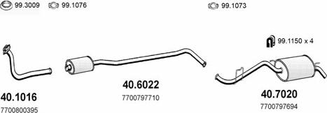 ASSO ART2082 - Sistem de esapament aaoparts.ro