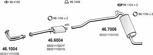 ASSO ART2316 - Sistem de esapament aaoparts.ro