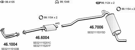 ASSO ART2317 - Sistem de esapament aaoparts.ro