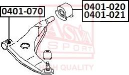 ASVA 0401-020 - Suport,trapez aaoparts.ro