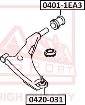 ASVA 0420-031 - Articulatie sarcina / ghidare aaoparts.ro