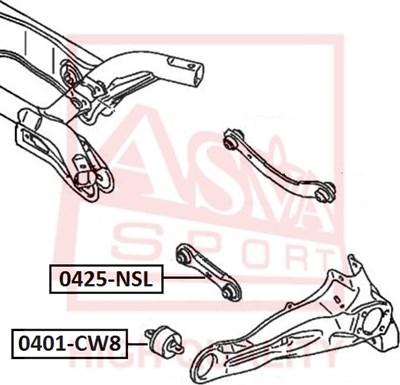 ASVA 0401-CW8 - Suport,trapez aaoparts.ro