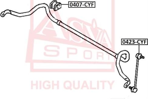 ASVA 0423-CYF - Brat / bieleta suspensie, stabilizator aaoparts.ro