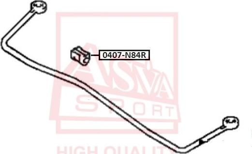 ASVA 0407-N84R - Cuzinet, stabilizator aaoparts.ro