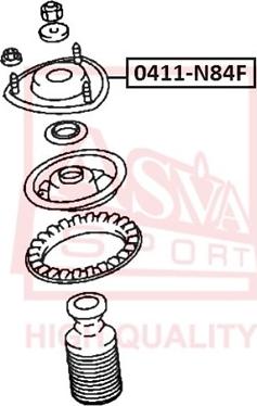 ASVA 0411-N84F - Rulment sarcina suport arc aaoparts.ro