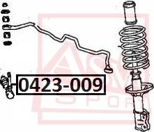 ASVA 0423-009 - Brat / bieleta suspensie, stabilizator aaoparts.ro