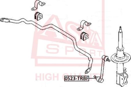 ASVA 0523-TRBF - Brat / bieleta suspensie, stabilizator aaoparts.ro