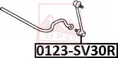 ASVA 0123-SV30R - Brat / bieleta suspensie, stabilizator aaoparts.ro