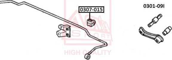 ASVA 0307-015 - Cuzinet, stabilizator aaoparts.ro
