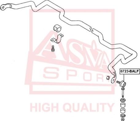 ASVA 0723-BALF - Brat / bieleta suspensie, stabilizator aaoparts.ro